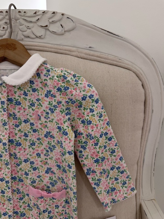 🤍 6 Mth Ralph Lauren Baby Floral & Ribbon Collared One-Piece Romper NWT - Picture 6 of 16